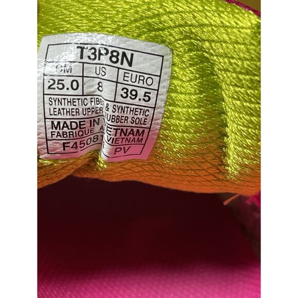 Asics GT 2000 IGS Women's 8 Running Shoes White Pink Yellow T3P8N Fluid Ride - Picture 6 of 8